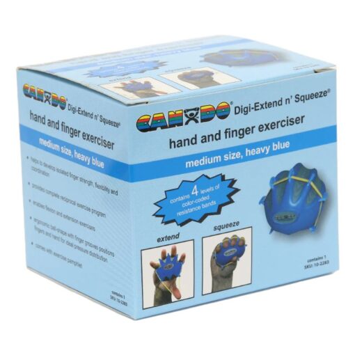 Cando - Heavy Digi Extend N Squeeze Exerciser Blue, Medium - 102283