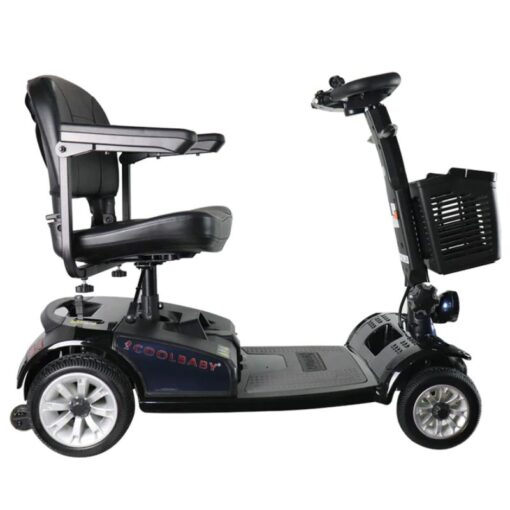 Four Wheel Powered Mobility Electric Wheelchair Scooter with Openable Handrail - S-01