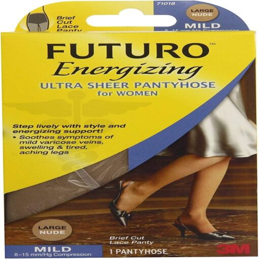 Futuro - Energizing Ultra Sheer Pantyhose For Women Brief Cut, Medium - 71017