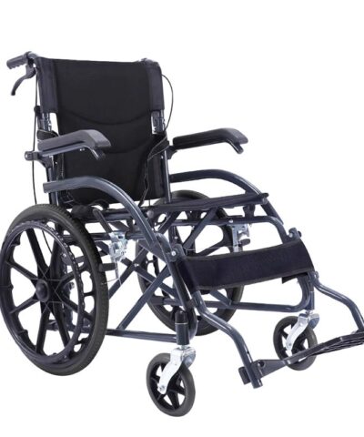 Lightweight Foldable Wheelchair Adjustable Legs with Handbrake, 24inch Wheel - SSZ-LY02