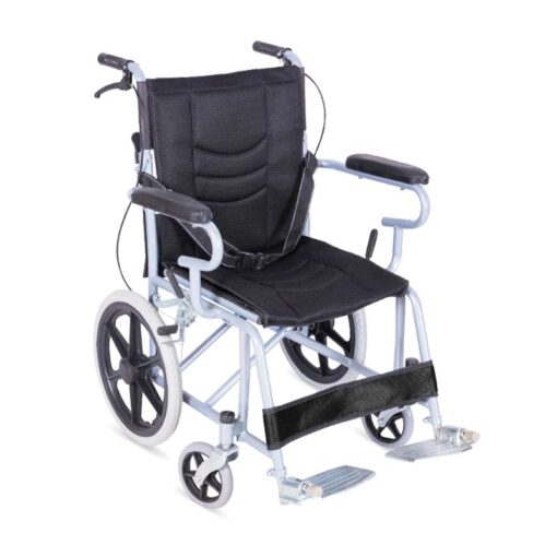 Thickened Steel Pipe Foldable Wheelchair with Handbrakes - QBLY02