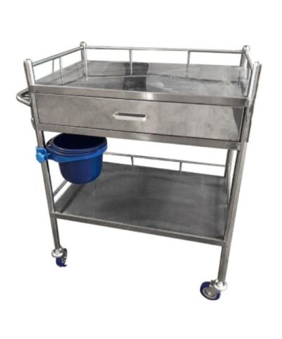 Instrument Trolley 2 Shelves with 1 Drawer