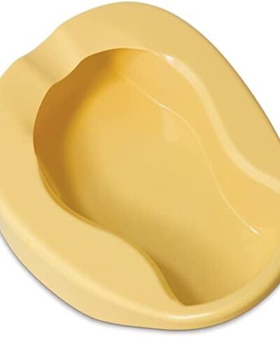 Durable Conventional Plastic Bed Pan, Yellow