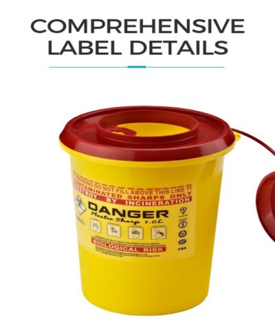 Kentex - 1L Sharp Container, Yellow - DMS-R1