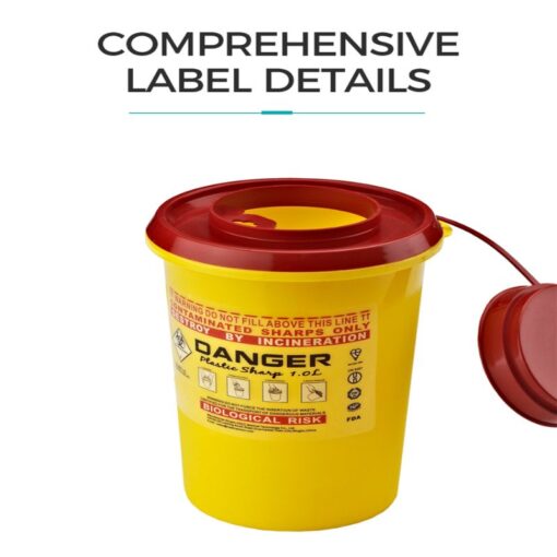 Kentex - 1L Sharp Container, Yellow - DMS-R1