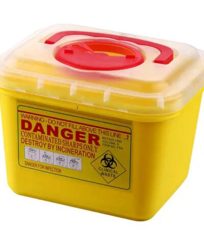 Kentex - Disposal Sharps Plastic Container Yellow - 6Ltr