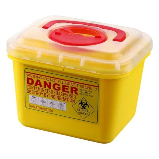 Kentex - Disposal Sharps Plastic Container Plastic Yellow - 7Ltr