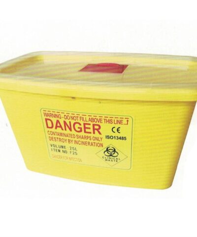 Kentex - Sharp Disposal Plastic Container, 23Ltr