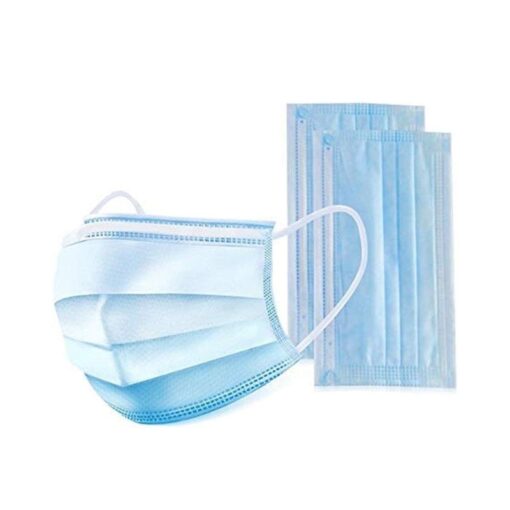 Non-Woven Disposable Face Mask 3Ply with Ear Loop Blue