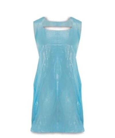 Plastic Embossed Disposable PE Aprons, Blue