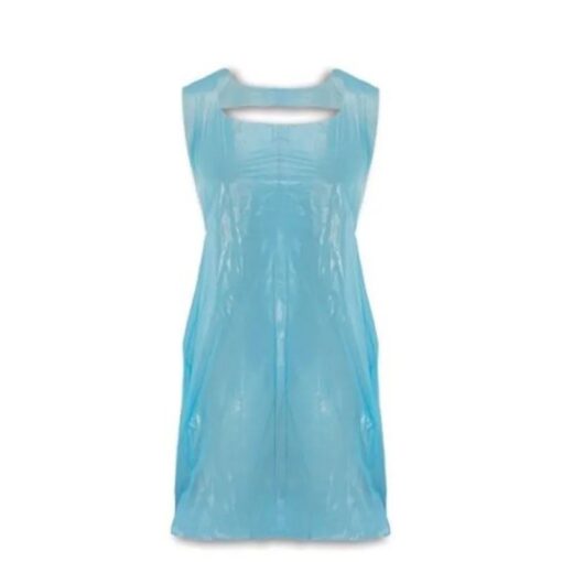 Plastic Embossed Disposable PE Aprons, Blue