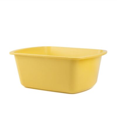 Rectangle Wash Basin, Yellow - 6Ltr