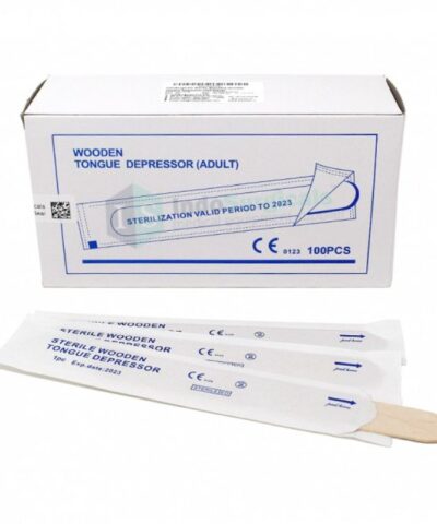 Sterile Standard Wooden Tongue Depressor, 100pcs