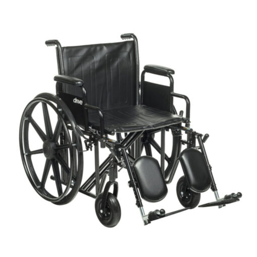 Drive Devilbiss - Bariatric Sentra EC Heavy-Duty Wheelchair, 22-inch Seat Width