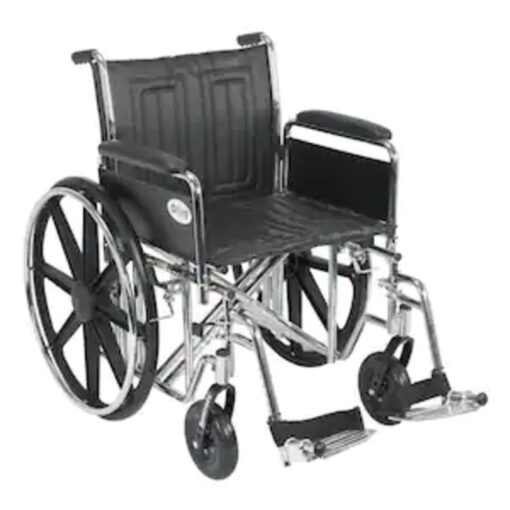 Drive Devilbiss - Bariatric Sentra EC Heavy-Duty Wheelchair, 24-inch Seat Width