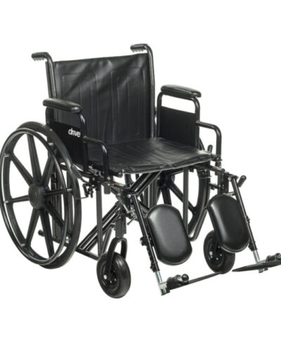 Drive Devilbiss - Bariatric Sentra EC Heavy-Duty Wheelchair with ELR, 22-inch Seat Width