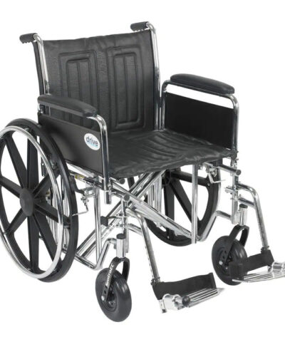 Drive Devilbiss - Sentra EC Heavy-Duty Wheelchair, 20-inch Seat Width