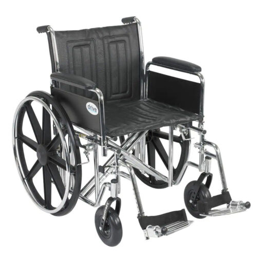 Drive Devilbiss - Sentra EC Heavy-Duty Wheelchair, 20-inch Seat Width