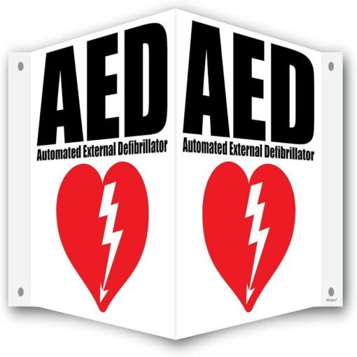 AED Sign Board For Workplace