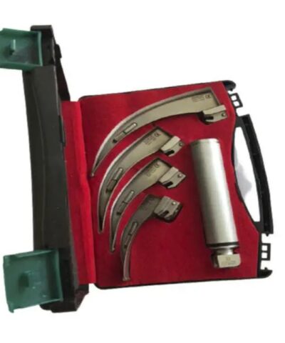 Laryngoscope Set with 4 Macintosh Blades for Adult