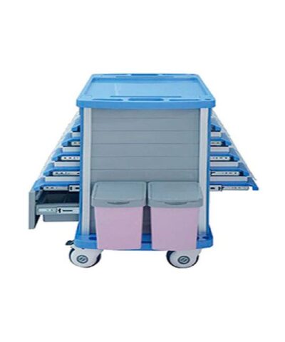 Stutenham - Medical Hospital Trolley with Five Drawers Both Side