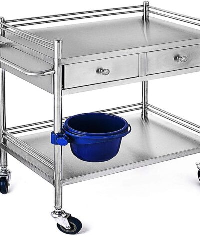 Stutenham - Medical Stainless Steel Trolley with 2 Drawers