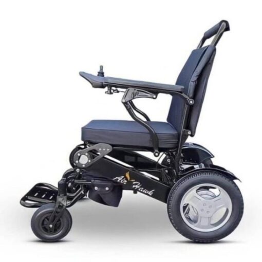 Air Hawk - Lightweight and Foldable Electric Wheelchair, Black - GM-D09