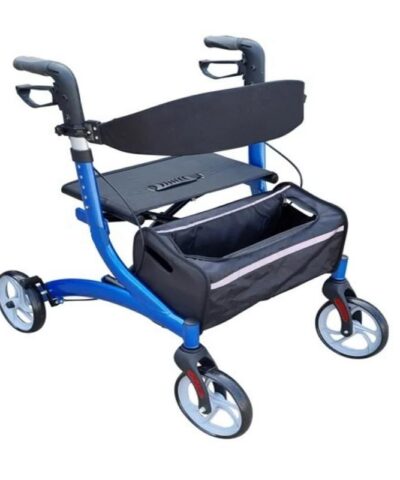 Lightweight Aluminum Walking Rollator with Wide Seat - GM-ROLL01