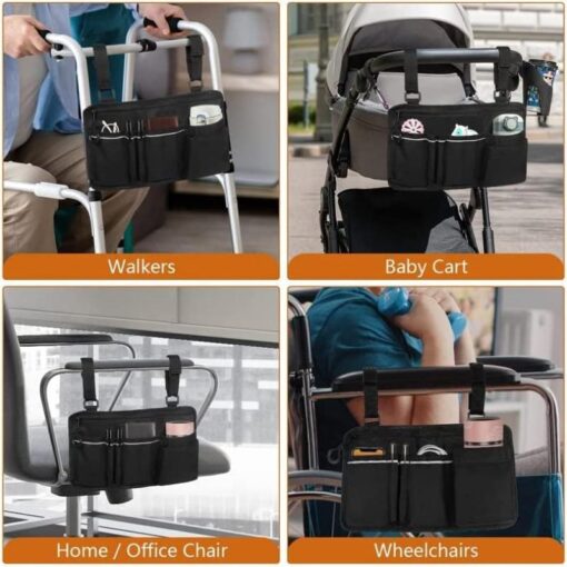 Wheelchair Side Multifunctional Armrest Organiser Bag - GM-B10