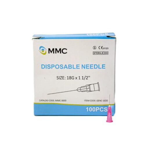 MMC - Disposable Needle 18G x 1-1/2'', EO Sterile - GENC-1020