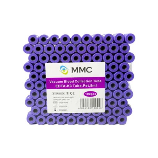 MMC - EDTA-K3 with Purple Cap Blood Collection Tube, 5ml - LABC-1001