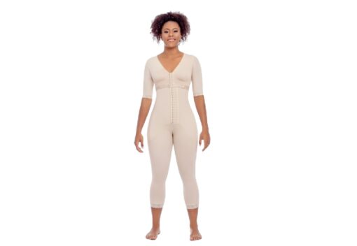 MS Contours 11424 Full Body Under Knee Faja with Sleeves Compression Garment