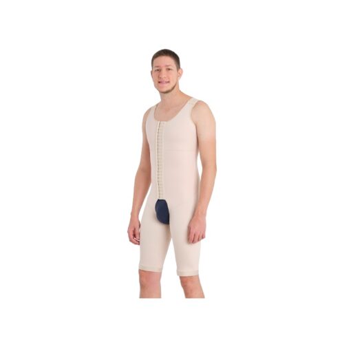 MS Contours 11623 Male Full Body Above Knee Faja Compression Garment