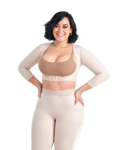 MS Contours 2142 NSP Braless Bra with Sleeves Compression Garment