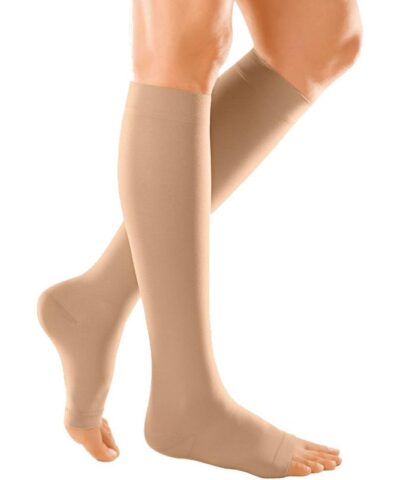 Duomed - Calf Open Toe CCL 1 Compression Stocking Beige