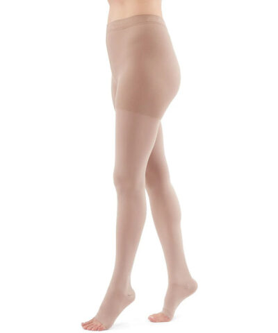 Duomed - Open-Toe Pantyhose Compression Stockings CCL 1, Beige