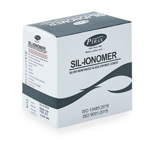 Pyrax SIL-Ionomer Silver Reinforced GIC Filling Cement 5p + 10ml LQ - EM-17210