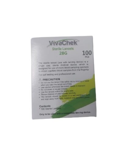 Viva Chek - Glucose Testing Lancet - 100 Pcs