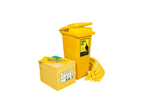 Spill Kit In Wheelie Bin For Chemical, 120L