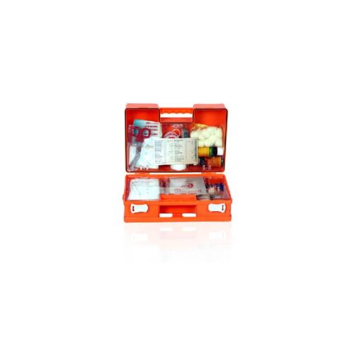 3W Healthcare - ABS First Aid Box Orange/White/Red, 28 x 12 x 20cm - 3WF-061