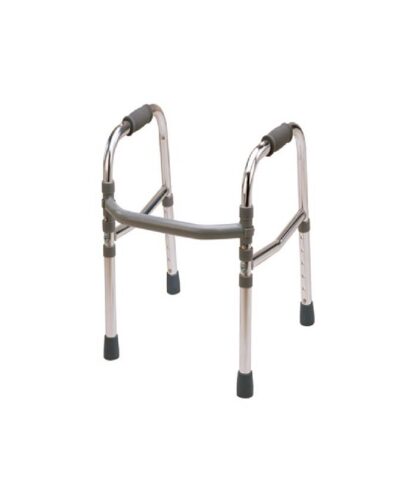 3W Healthcare - Aluminium Patient Medical Walker, Silver and Grey - 3WG-913L(S)