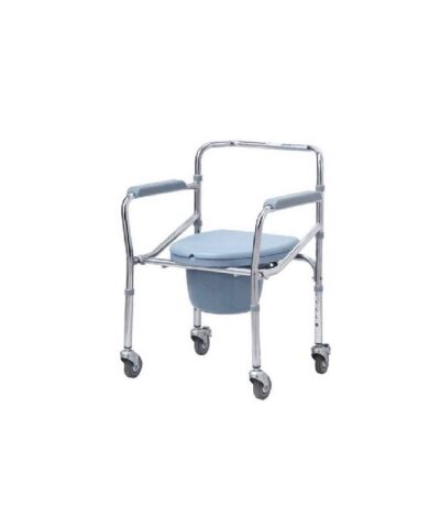 3W Healthcare - Commode Folding Wheelchair, 57 x 55 x 74cm - 3WG-696