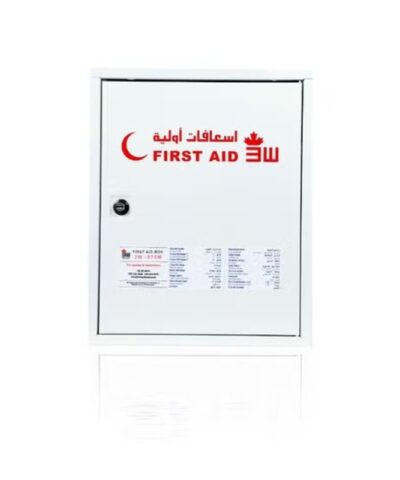 3W Healthcare - First Aid Box Metallic White, Medium - 3WF-075M