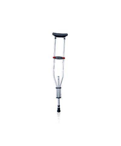 3W Healthcare - Foldable Underarm Crutches, Silver - 3WG-925-LA