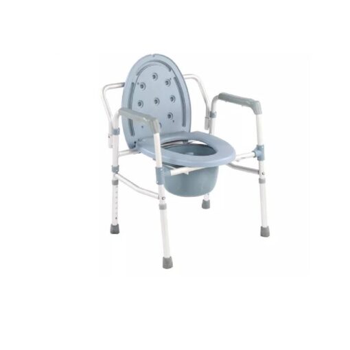 3W Healthcare - Folding Commode Chair Blue, 50 x 55 x 74cm - 3WG-811Q