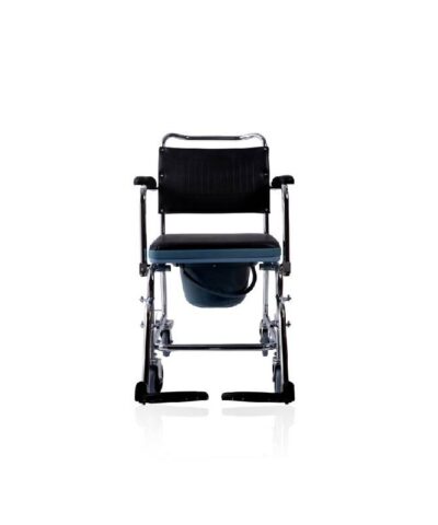 3W Healthcare - Stainless Steel Commode Wheelchair, 92 x 55 x 95cm - 3WG-692-46