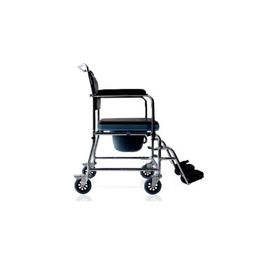 3W Healthcare - Stainless Steel Commode Wheelchair, 92 x 55 x 95cm - 3WG-692-46