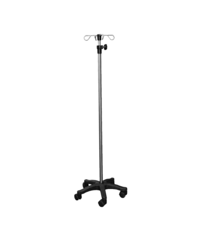 IV stand stainless steel with plastic base