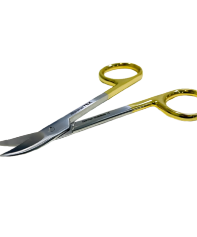 Himmel Tek - TC Gold Plated Dental Bee/Bee Crown Scissors, 4.3/4inch Cvd