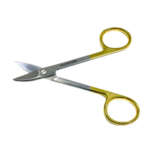 Himmel Tek - TC Gold Plated Dental Bee/Bee Crown Scissors, 4.3/4inch Cvd